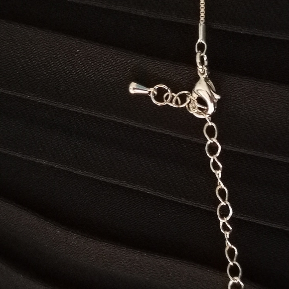 Bridal or Bridesmaid CZ and White GF Earrings and Necklace Gift Set - Picture 5 of 8